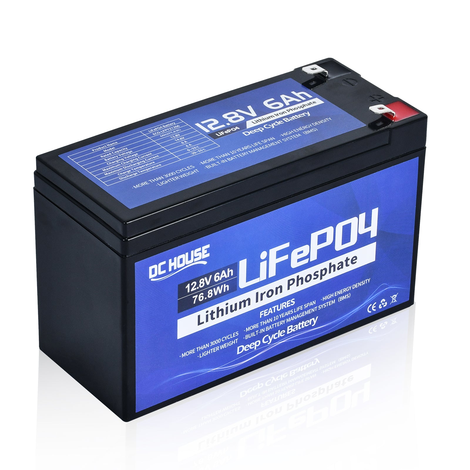 Batterie lithium LiFePO4 12V 6Ah
